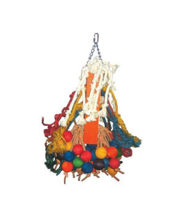 Happy Beaks Toy cluster of Hanging Wood Bells (giant)