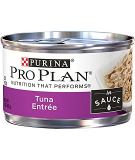 Purina Pro Plan Wet cat Food Tuna Entree in Sauce - (24) 3 oz. Pull-Top cans
