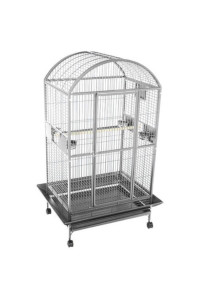 A&E cage 9004030 Platinum Dome Top Bird cage with 1 Bar Spacing 40 x 30
