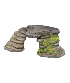PENN-PLAX Reptology Shale Scape Step Ledge - Decorative Resin for Aquariums & Terrariums - great for Reptiles Amphibians and Fish - Small