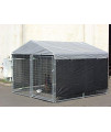 Lucky Dog Weatherguard Extra Large Shade Cloth/Winterization Kit with Grommets (57in. H x 34ft. L), Fits 10ft. X 10ft. Or 5ft. X 15ft. Outdoor Cages and Pens