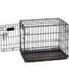 Precision Pet Products ProValu Single-Door Dog Crate-24 L, Black (7011242)
