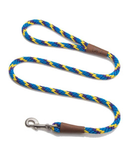 Mendota Pet Snap Leash - British-Style Braided Dog Lead, Made in The USA - Sunset, 12 in x 6 ft - for Large Breeds