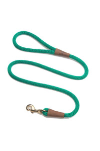 Mendota Pet Snap Leash - British-Style Braided Dog Lead, Made in The USA - Kelly green, 38 in x 4 ft - for SmallMedium Breeds