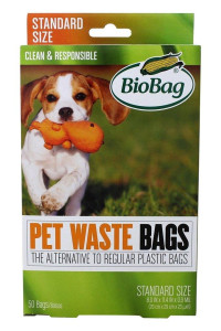 BioBag DogPet Waste Bags 3 Pack (Regular 50 cT Large 35 cT and Roll 40 cT 125 Bags Total)
