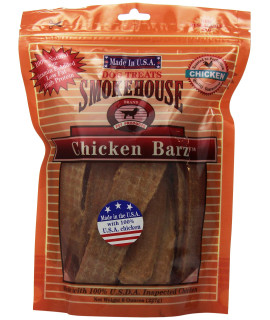 Smokehouse 100-Percent Natural chicken Barz Dog Treats 8-Ounce