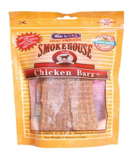 Smokehouse 100-Percent Natural chicken Barz Dog Treats 4 Ounce