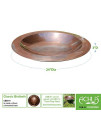 Achla Designs 24-in Round Classic Copper Birdbath Bowl