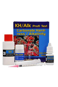 Salifert Carbonate Hardness & Alkalinity (Kh/Alk) Test Kit, 100-200 Tests