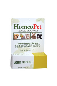 HomeoPet Joint Stress, Joint-Function Support for Dogs, cats, and Pets, 15 Milliliters