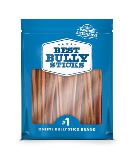 Best Bully Sticks 6 Inch All-Natural Bully Sticks For Dogs - 6A Fully Digestible, 100% Grass-Fed Beef, Grain And Rawhide Free 50 Pack