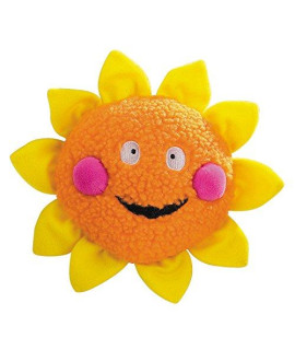 Zanies Smiling Sun Dog Toys, Orange Sun, 8