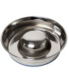 Ourpets Durapet Dog Bowl Slow Feed Premium Stainless Steel Dog Bowl (Heavyweight Durable Stainless Steel Dog Bowls, Dog Food Bowl, And Dog Water Bowl) Great Alternative To Snuffle Mat For Dogs-Medium