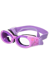 Doggles ILS Small Lilac Flower Frame with Purple Lens Dog Goggles