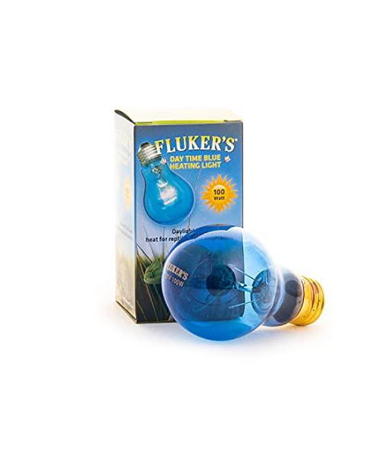 Flukers Reptile Incandescent Daylight Bulb for Pet Habitat, Blue