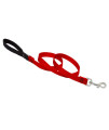 Dog Leash by Lupine in 34 Wide Red 6-Foot Long with Padded Handle