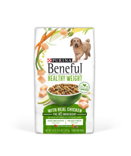 Purina Beneful Healthy Weight Dry Dog Food, Healthy Weight With Farm-Raised chicken - (6) 35 lb Bags