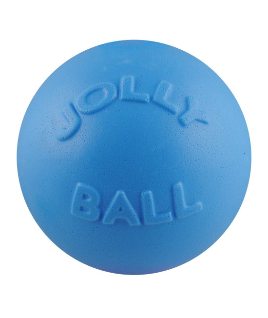Jolly Pets Bounce-n-Play Dog Toy Ball, 6 Inches, Blueberry, All Breed Sizes