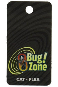 0Bug!Zone Flea and Tick Barrier Tag for Cats, Double Tag for 2 Cats