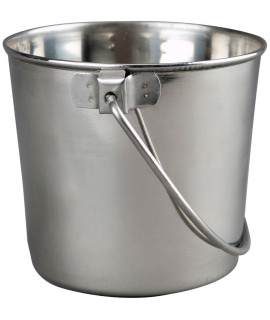 Advance Pet Products Heavy Stainless Steel Round Bucket, 9-Quart