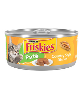Purina Friskies Wet cat Food Pate, country Style Dinner - (24) 5.5 oz. cans