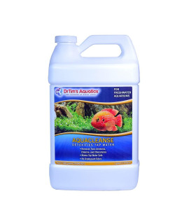 DrTims Aquatics Freshwater Aquacleanse Tap Water Detoxifier: For Fish Tanks and Aquariums - Eliminates Ammonia, chlorine chloramines - works fast, no foul smell - treats 7680 gallons