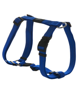 Reflective Adjustable Dog H Harness for Large Dogs; matching collar and leash available, Blue