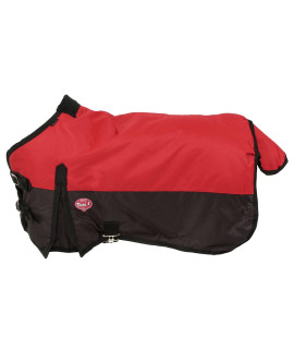 Tough 1 600D Waterproof Poly Miniature Turnout Blanket, Red, 50"