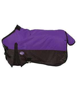 Tough 1 600D Waterproof Poly Miniature Turnout Blanket, Purple, 38"