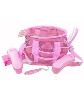 Roma Deluxe Carry Bag Grooming Kit Pink