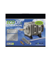 EcoPlus HGC728450 Eco Air1 Commercial Air Pump 1 - 18 Watt Single Outlet, With 6 Valve Manifold For Aquarium, Fish Tank, Fountain, Pond & Hydroponics, 793 GPH, Silver