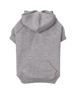 Zack & Zoey Basic Hoodie for Dogs, 20 Large, Heather Gray