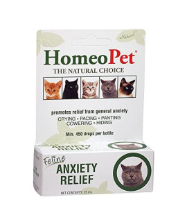 HomeoPet Feline Anxiety Relief Stress and Anxiety Support for cats 15 Milliliters
