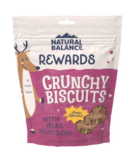 Natural Balance Limited Ingredient Original Biscuits Venison & Sweet Potato grain-Free Dog Treats for Adult Dogs of All Breeds 14-oz. Pouch