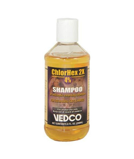 Chlorhex 2x 4% Shampoo, 8 Oz.