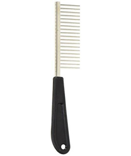 Resco Professional Anti-Static Dog, Cat, Pet Comb for Grooming, Steel Pins, Coarse Tooth Spacing