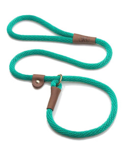 Mendota Pet Slip Leash - Dog Lead and collar combo - Made in The USA - Kelly green, 12 in x 4 ft - for Large Breeds