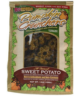 K9 Granola Factory Pumpkin/Sweet Potato With Carrot And Parsley Crunchers, 14 Ounces Per Pack