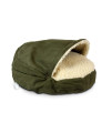 Snoozer Luxury Microsuede cozy cave Pet Bed, Small, Olive