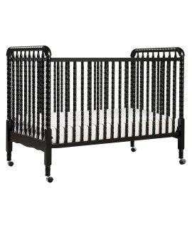 DaVinci Jenny Lind 3-in-1 convertible crib in Ebony, Removable Wheels, greenguard gold certified
