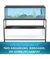 TitanEze | Double Aquarium Stand (2 Stands in 1) | Fish Tank Stand | Bird Cage Stand | Aquarium Stands | 55 Gallon Aquarium Stand, 50.5 W x 32 H x 13 D