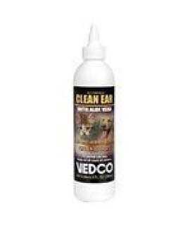 Vedco Clean Ear with Aloe Vera for Pets (8 oz).