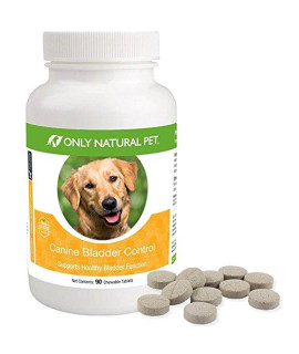 Only Natural Pet canine Bladder control for Dogs - Helps with Pet Incontinence and Strengthen Bladder - 90 chewable Tablet Pills