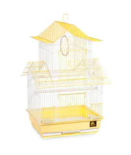 Prevue Hendryx SP1720-1 Shanghai Parakeet Cage, Yellow and White