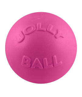 Jolly Pets Bounce-n-Play Dog Toy Ball, 8 Inches, Pink, All Breed Sizes
