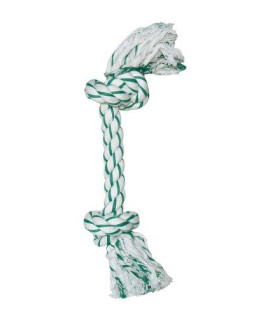 Dogit Mint Flavored Dog Toy, Knotted Rope Bone Chew Toy for Dogs That Helps Clean Teeth, Small