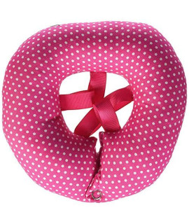 Puppy Bumpers - Pink Dot - Size 10-13 Made in USA Puppy Bumpers 100% Cotton Stuffed Safety Fence Collar to Keep Your pet Safely on The Right Side of The Fence.