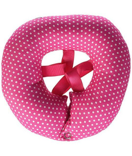 Puppy Bumpers Pink Dots Up to 10- Made in USA 100% Cotton Stuffed Safety Fence Collar to Keep Your pet Safely on The Right Side of The Fence.