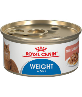 Royal Canin Feline Weight Care Thin Slices in Gravy Canned Adult Wet Cat Food, 3 oz cans 24-count