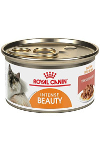 Royal Canin Feline Care Nutrition Intense Beauty Thin Slices in Gravy Canned Cat Food, 3 oz cans 24-count